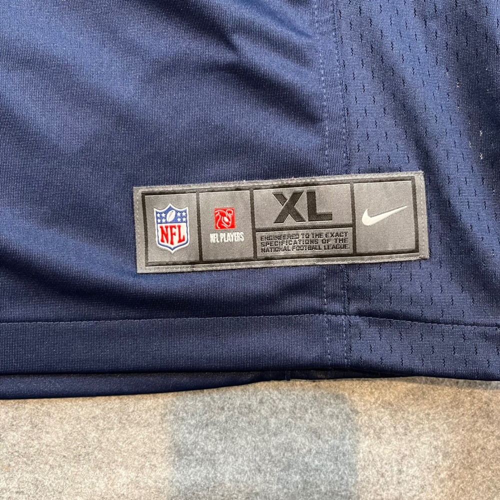Nike Mens Dallas Cowboys Andy Dalton Jersey Navy Blue NFL Football XL Gameday - Picture 5 of 8